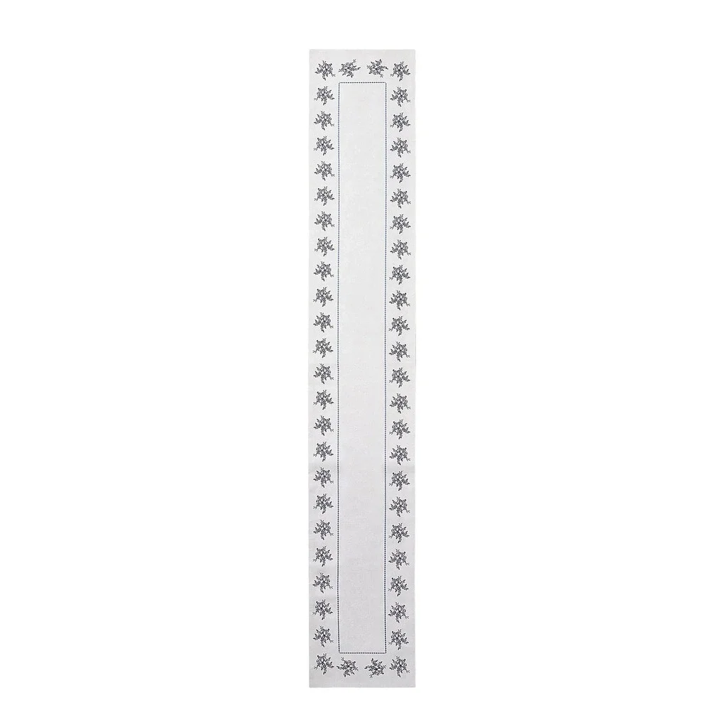 My‎ Texas House Floral Cotton Table Runner - Blue White 14x90